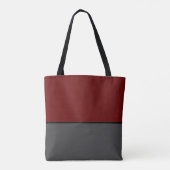 Tote Bag Motif noir avec Bourgogne (Dos)