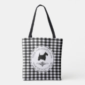 Tote Bag Motif noir de Buffalo de Flourish de Scottie (Dos)