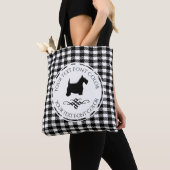 Tote Bag Motif noir de Buffalo de Flourish de Scottie (De près)