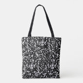 Tote Bag Motif Noir Et Blanc Moderne (Dos)