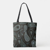 Tote Bag Motif noir et gris (Dos)