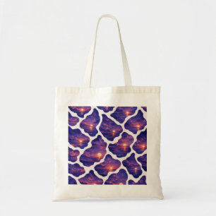 Tote Bag Motif Océan Coucher de Soleil Céleste