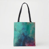 Tote Bag Motif octogone géométrique moderne coloré (Devant)