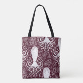 Tote Bag motif Octopus vintage. (Dos)