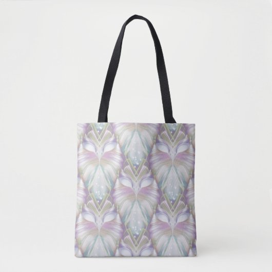 Tote Bag Motif Oracle Owl Pastel Purple (Devant)