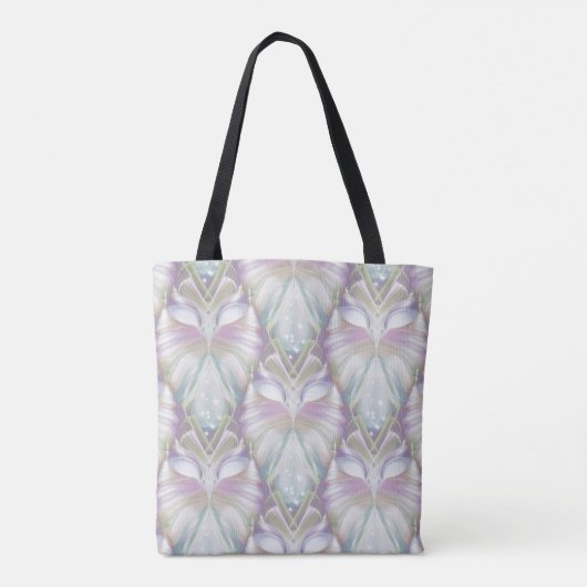 Tote Bag Motif Oracle Owl Pastel Purple (Dos)