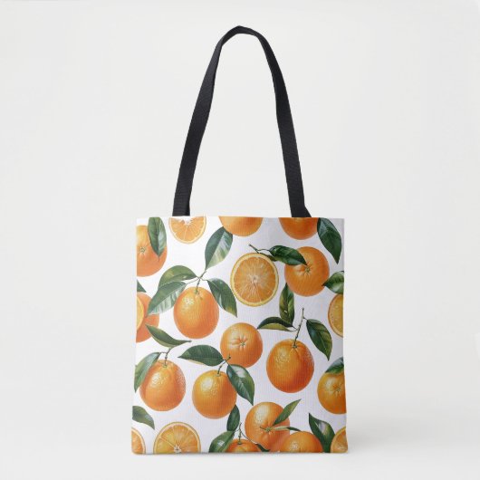 Tote Bag Motif orange (Devant)