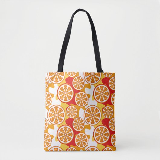 Tote Bag Motif orange (Devant)