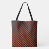 Tote Bag Motif orange noir (Dos)