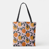 Tote Bag Motif orange vibrant (Dos)