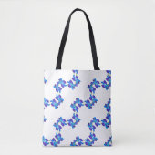 Tote Bag Motif orchidées bleues (Devant)