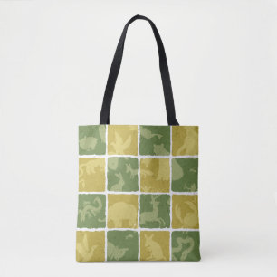 Tote Bag motif orienté de zoo