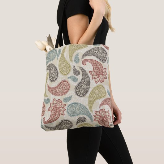 Tote Bag Motif Paisley (De près)