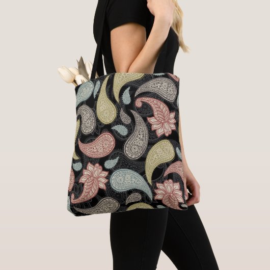 Tote Bag Motif Paisley (De près)