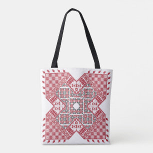 Tote Bag Motif palestinien de broderie