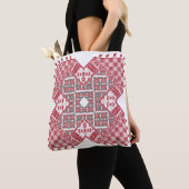 Tote Bag Motif palestinien de broderie (De près)
