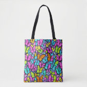 Tote Bag Motif papillon coloré (Devant)