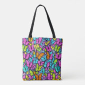 Tote Bag Motif papillon coloré (Dos)