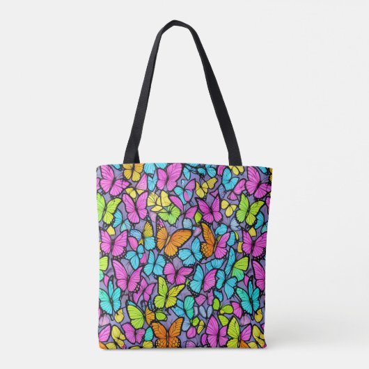 Tote Bag Motif papillon coloré (Dos)