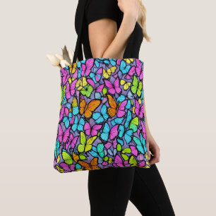 Tote Bag Motif papillon coloré