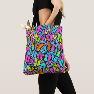 Tote Bag Motif papillon coloré