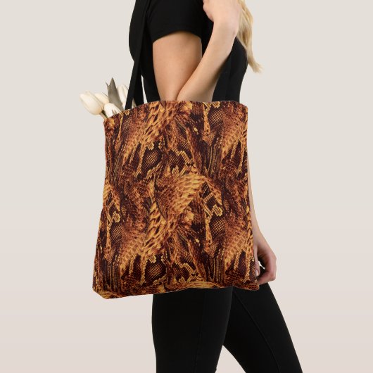 Tote Bag Motif Peau de Serpent (De près)