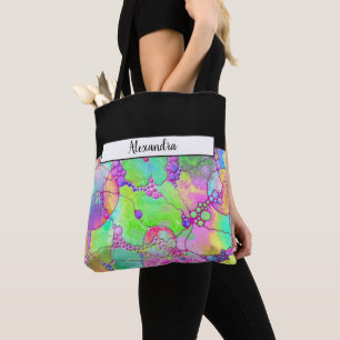 Tote Bag Motif Peint À La Main Et Numériquement Art 41