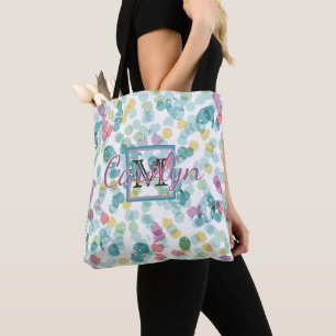 Tote Bag Motif personnalisé de pois d'été