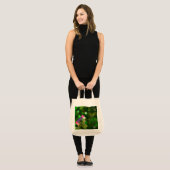Tote Bag Motif Pixelé - Vert (Devant (modèle))