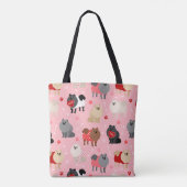 Tote Bag Motif Pomeranian Valentine (Dos)
