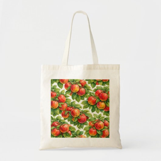 Tote Bag Motif Pomme Rouge (Devant)