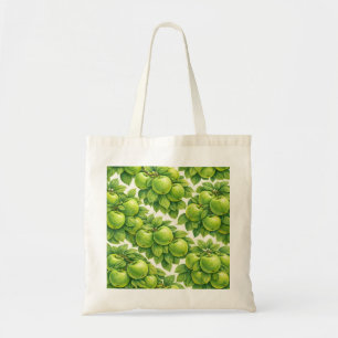 Tote Bag Motif Pomme Verte