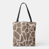 Tote Bag Motif Poster de animal de Giraffe d'aquarelle (Dos)