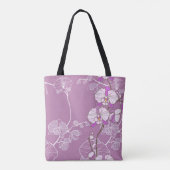 Tote Bag Motif pourpre d'orchidée (Dos)