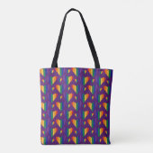 Tote Bag Motif Rainbow Hearts (Dos)