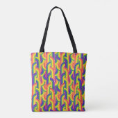 Tote Bag Motif Rainbow moderne (Dos)