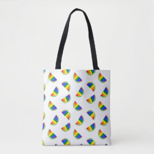 Tote Bag Motif Rainbow Watermelon