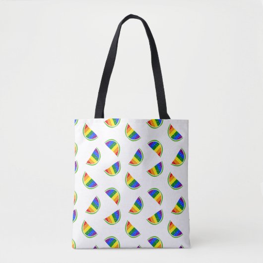 Tote Bag Motif Rainbow Watermelon (Devant)