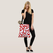 Tote Bag Motif Red Leopard (Sur le modèle)
