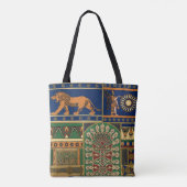 Tote Bag Motif rétro assyrien (Dos)