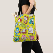 Tote Bag motif robot transparent (De près)