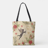 Tote Bag Motif romantique de vintage Cupid (7) (Dos)