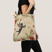 Tote Bag Motif romantique de vintage Cupid (7) (De près)