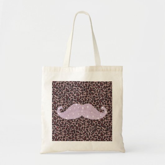Tote Bag Motif rose drôle de moustache et de poster de (Devant)