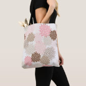 Tote Bag Motif rose et Brown de maman (De près)