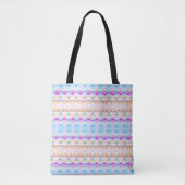 Tote Bag Motif rose or (Devant)