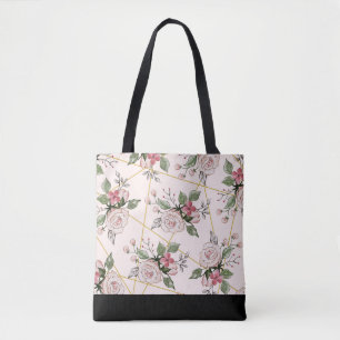 Tote Bag Motif rose rose