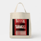Tote Bag Motif rouge et noir choquant (Dos)