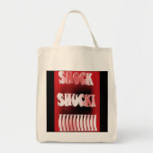Tote Bag Motif rouge et noir choquant (Devant)