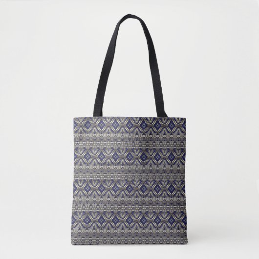 Tote Bag motif sans couture africain ethnique (Devant)
